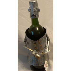 New Berkeley Designs Wine Caddy with Copper Pots  12”